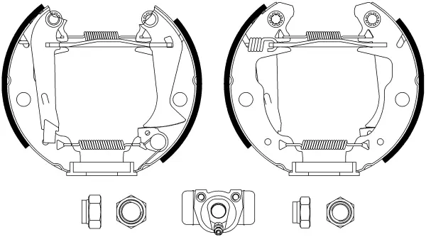 комплект спирачна челюст MINTEX              