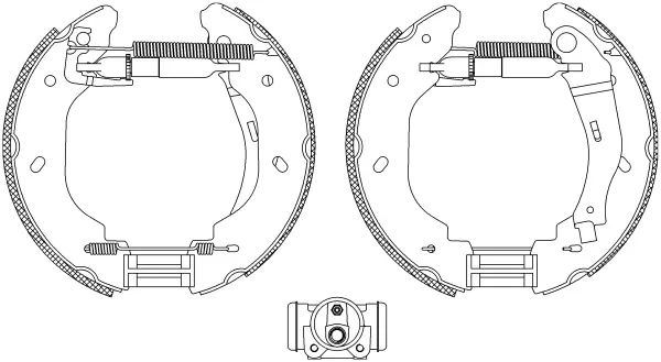 комплект спирачна челюст MINTEX              