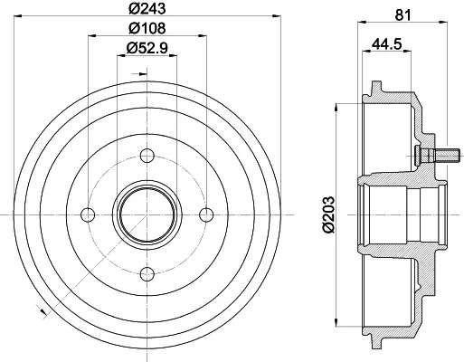 спирачен барабан MINTEX              