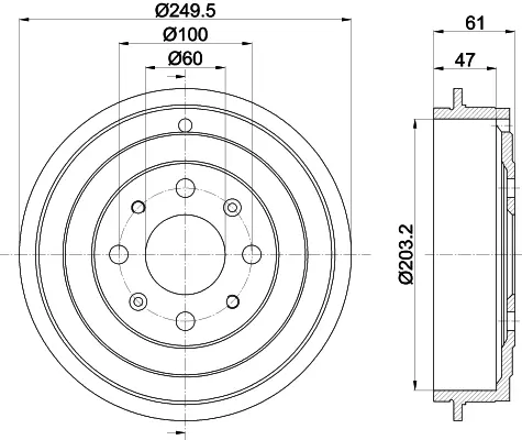 спирачен барабан MINTEX              