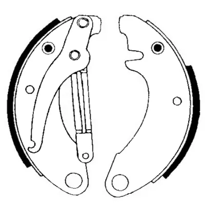 комплект спирачна челюст MINTEX              