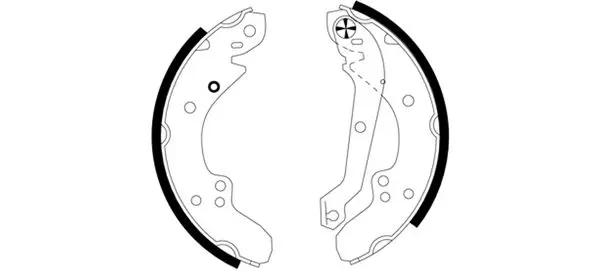 комплект спирачна челюст MINTEX              