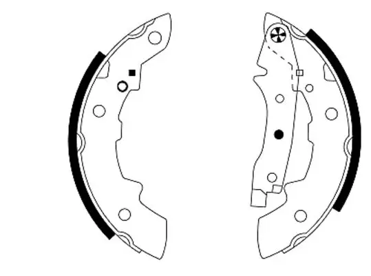 комплект спирачна челюст MINTEX              