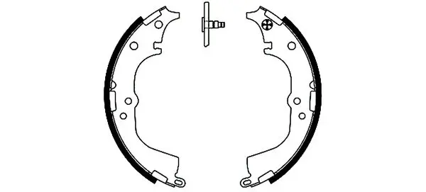 комплект спирачна челюст MINTEX              