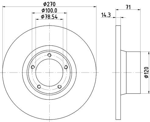 спирачен диск MINTEX              