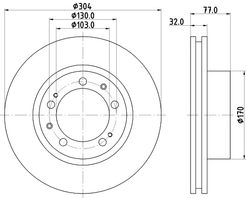 спирачен диск MINTEX              