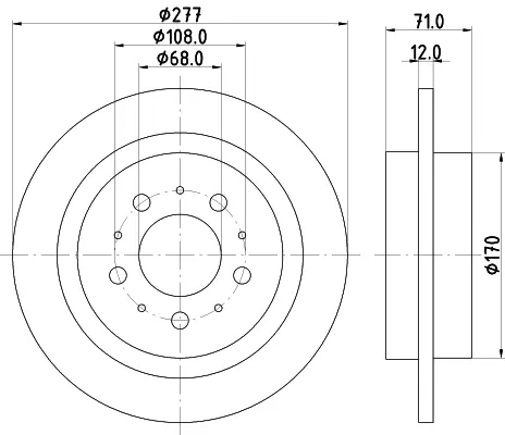 спирачен диск MINTEX              