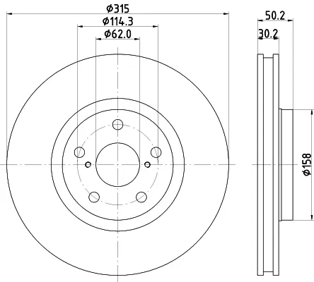 спирачен диск MINTEX              