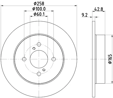 спирачен диск MINTEX              