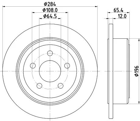 спирачен диск MINTEX              