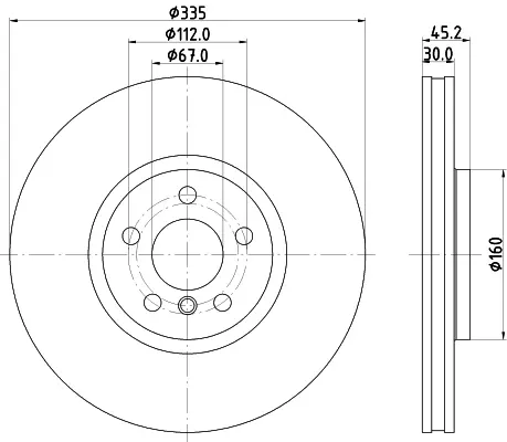 спирачен диск MINTEX              