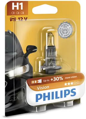 крушка с нагреваема жичка, фар за дълги светлини PHILIPS             