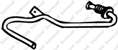 тръбичка, сензор за налягане (филтър за твърди частици) KLOKKERHOLM         