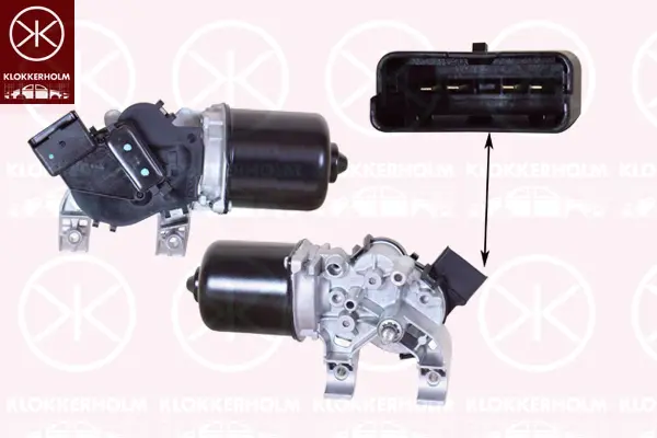 двигател на чистачките KLOKKERHOLM         