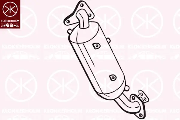 филтър за сажди-твърди частици, изпускателна система KLOKKERHOLM         