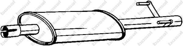 Задно гърне за MERCEDES-BENZ SPRINTER 3-t (бордова) платформа/ шаси (903) 313 CDI 4x4 175-413 KLOKKERHOLM         