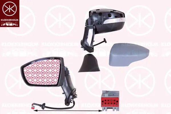 външно огледало KLOKKERHOLM         