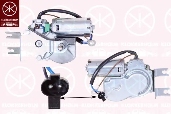 двигател на чистачките KLOKKERHOLM         