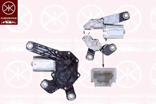 двигател на чистачките KLOKKERHOLM         