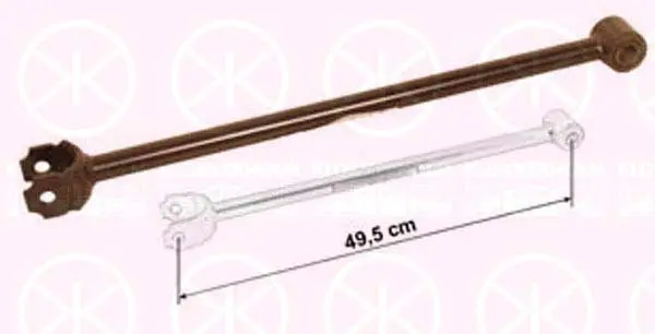 носач, окачване на колелата KLOKKERHOLM         