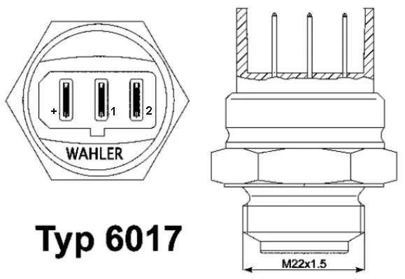 термошалтер, вентилатор на радиатора BorgWarner (Wahler) 