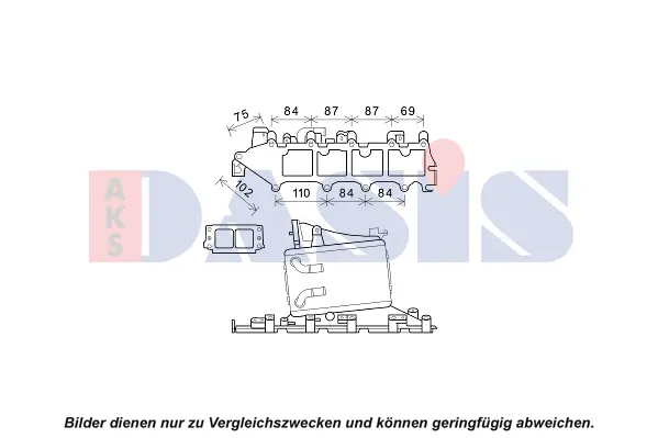 интеркулер (охладител за въздуха на турбината) AKS DASIS           