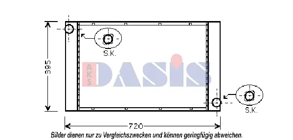 радиатор, охлаждане на двигателя AKS DASIS           