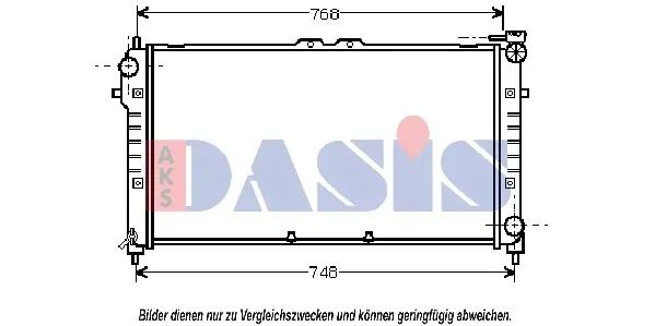 радиатор, охлаждане на двигателя AKS DASIS           