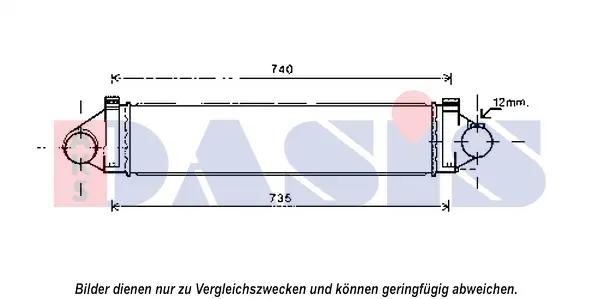 интеркулер (охладител за въздуха на турбината) AKS DASIS           