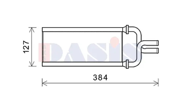 топлообменник, отопление на вътрешното пространство AKS DASIS           