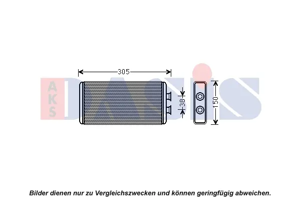 топлообменник, отопление на вътрешното пространство AKS DASIS           