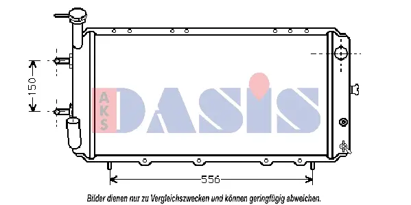 радиатор, охлаждане на двигателя AKS DASIS           