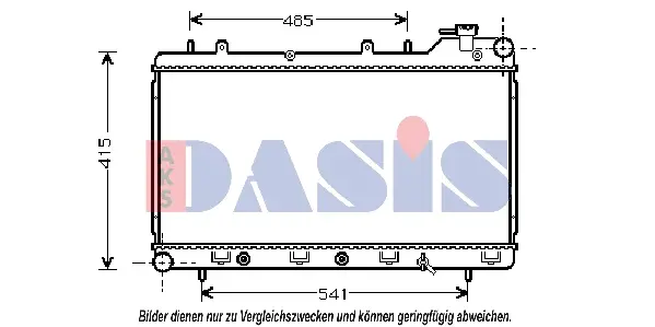 радиатор, охлаждане на двигателя AKS DASIS           