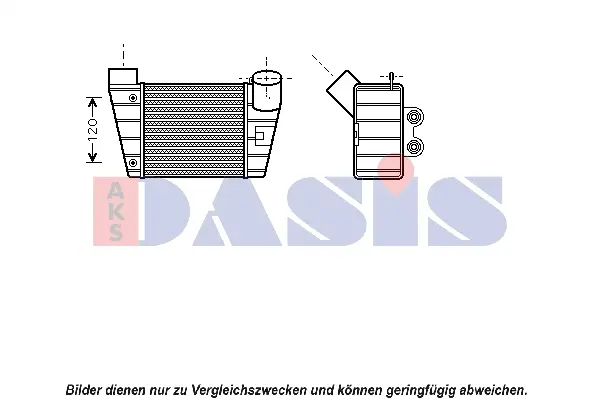 интеркулер (охладител за въздуха на турбината) AKS DASIS           