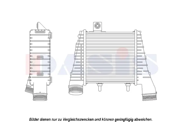 интеркулер (охладител за въздуха на турбината) AKS DASIS           