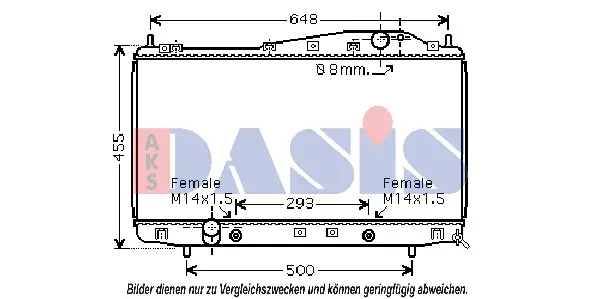 радиатор, охлаждане на двигателя AKS DASIS           
