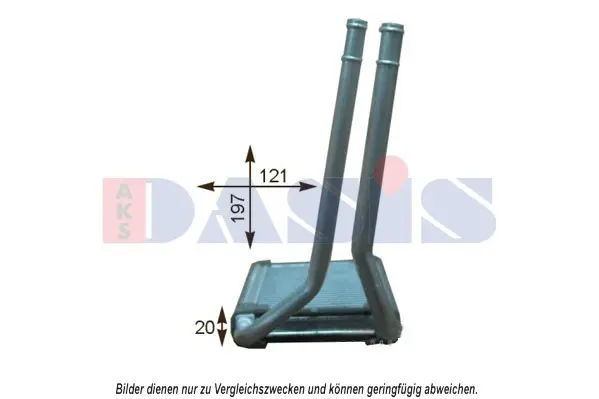 топлообменник, отопление на вътрешното пространство AKS DASIS           