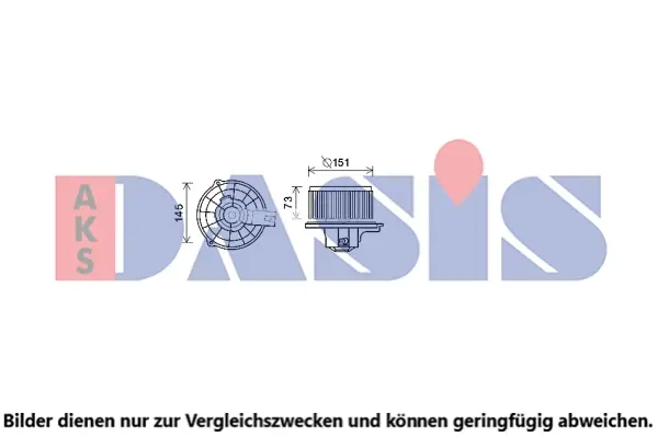 вентилатор вътрешно пространство AKS DASIS           