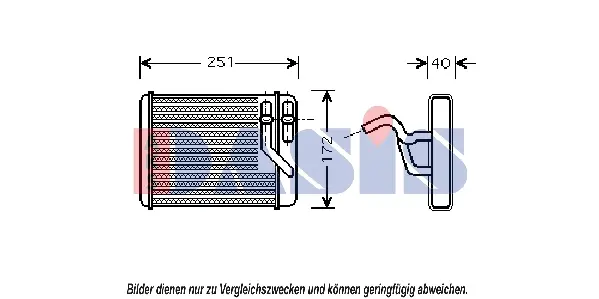топлообменник, отопление на вътрешното пространство AKS DASIS           