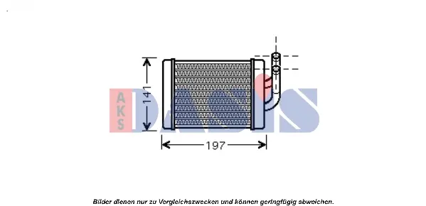 топлообменник, отопление на вътрешното пространство AKS DASIS           