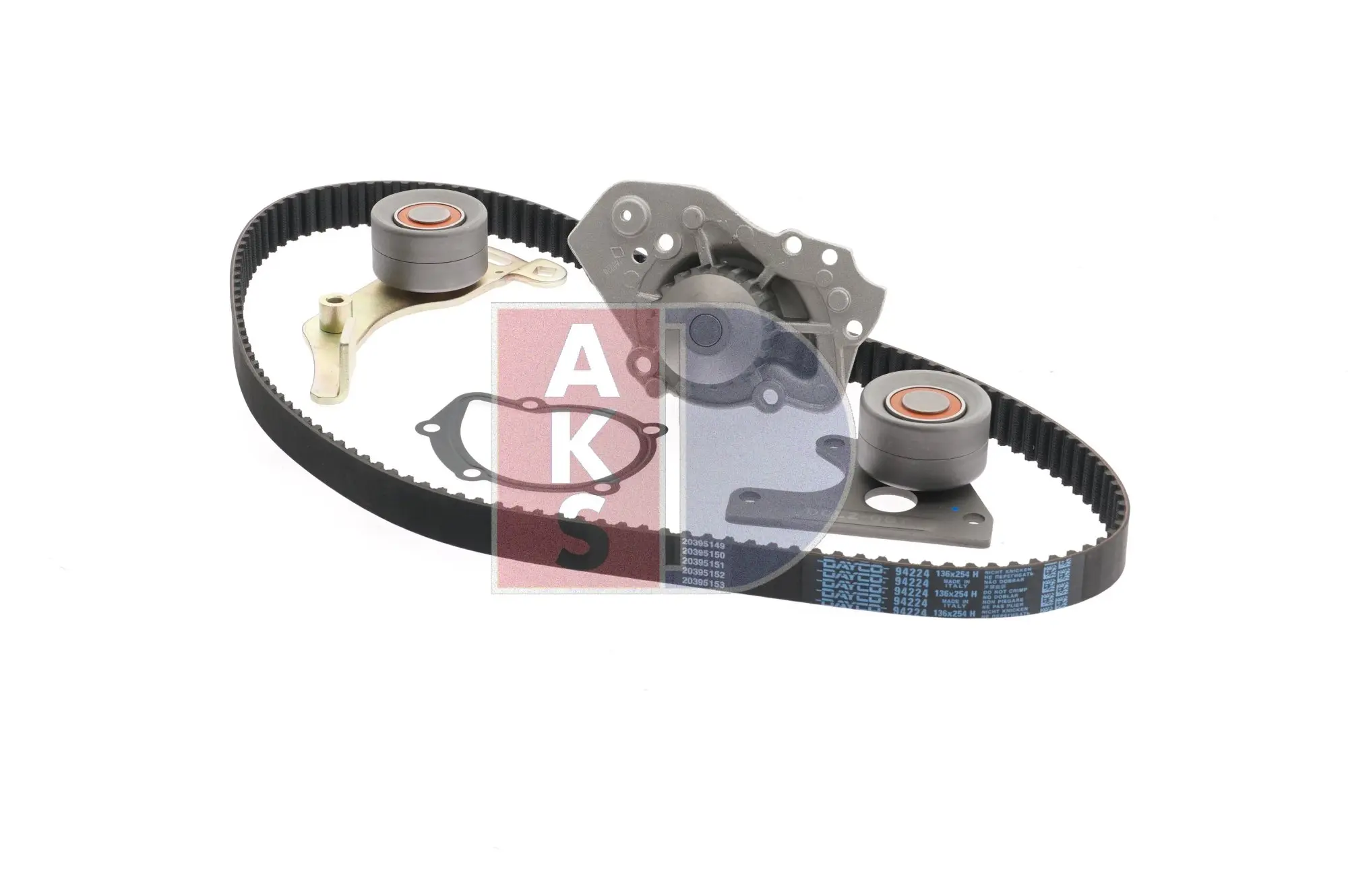 водна помпа- к-кт ангренажен ремък AKS DASIS           