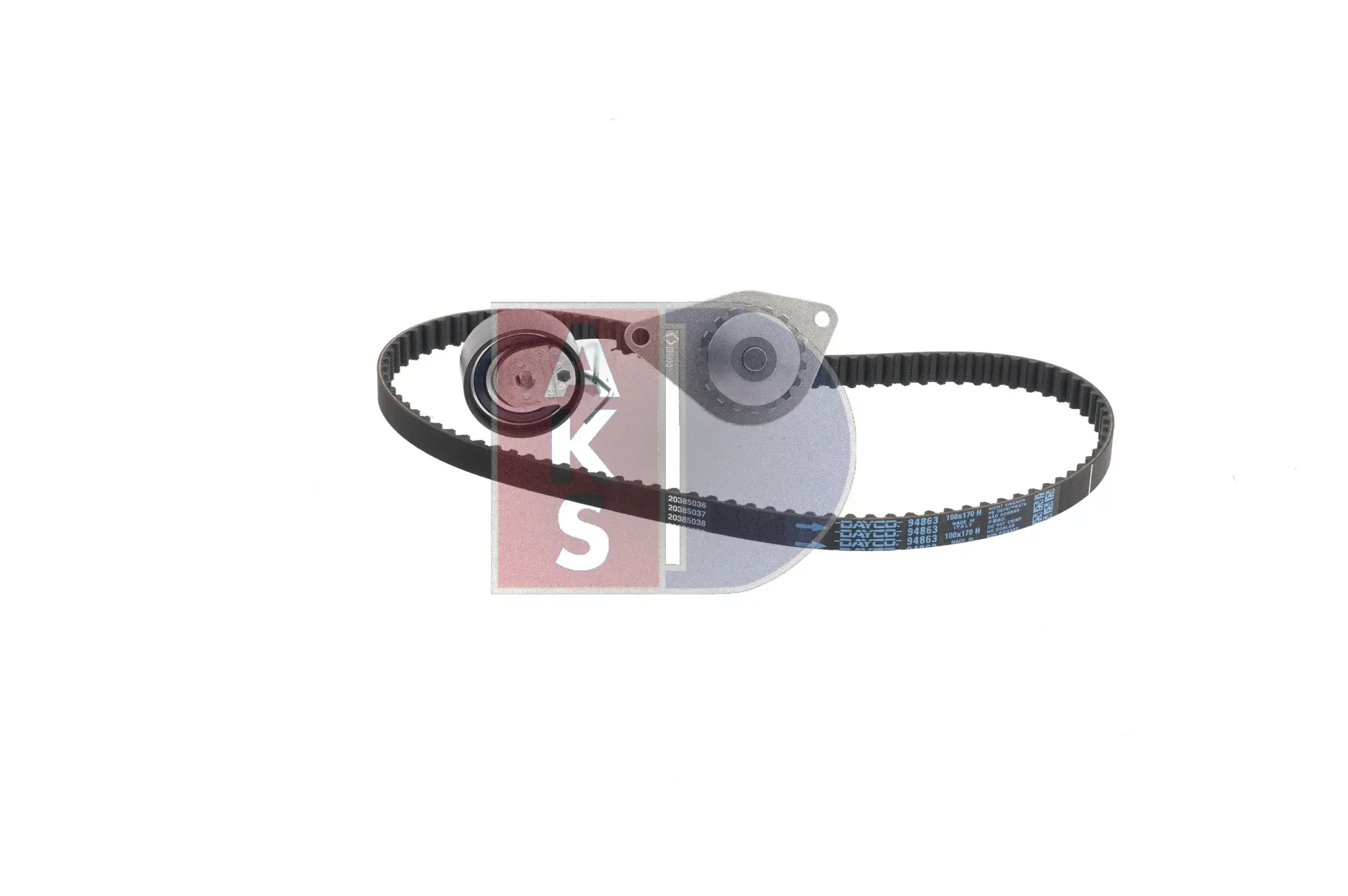 водна помпа- к-кт ангренажен ремък AKS DASIS           