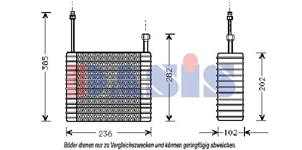 изпарител, климатична система AKS DASIS           
