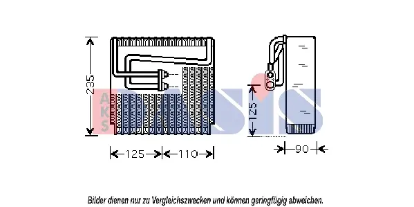 изпарител, климатична система AKS DASIS           