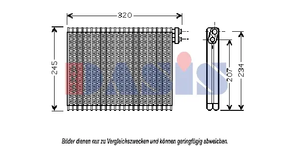 изпарител, климатична система AKS DASIS           