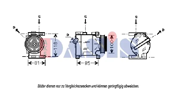 компресор, климатизация AKS DASIS           