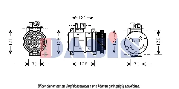 компресор, климатизация AKS DASIS           