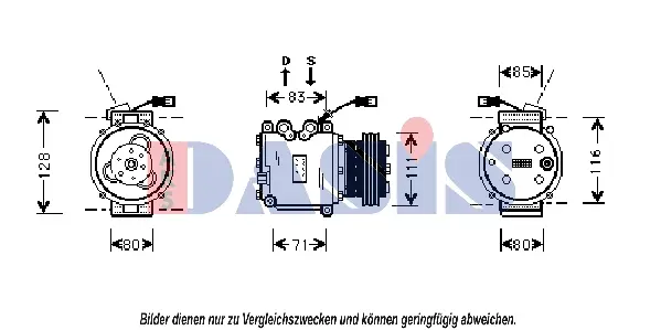 компресор, климатизация AKS DASIS           