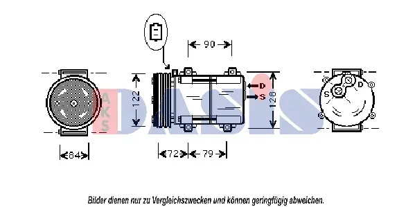 компресор, климатизация AKS DASIS           