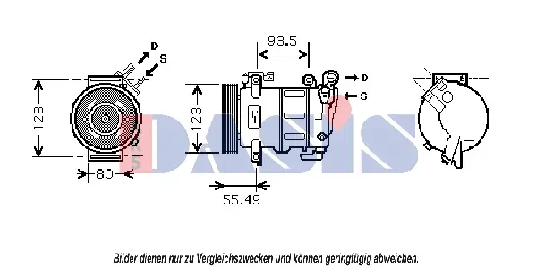компресор, климатизация AKS DASIS           